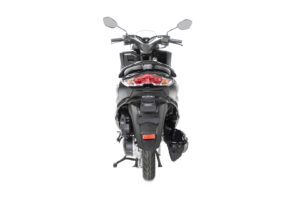 Bergman black scooter back